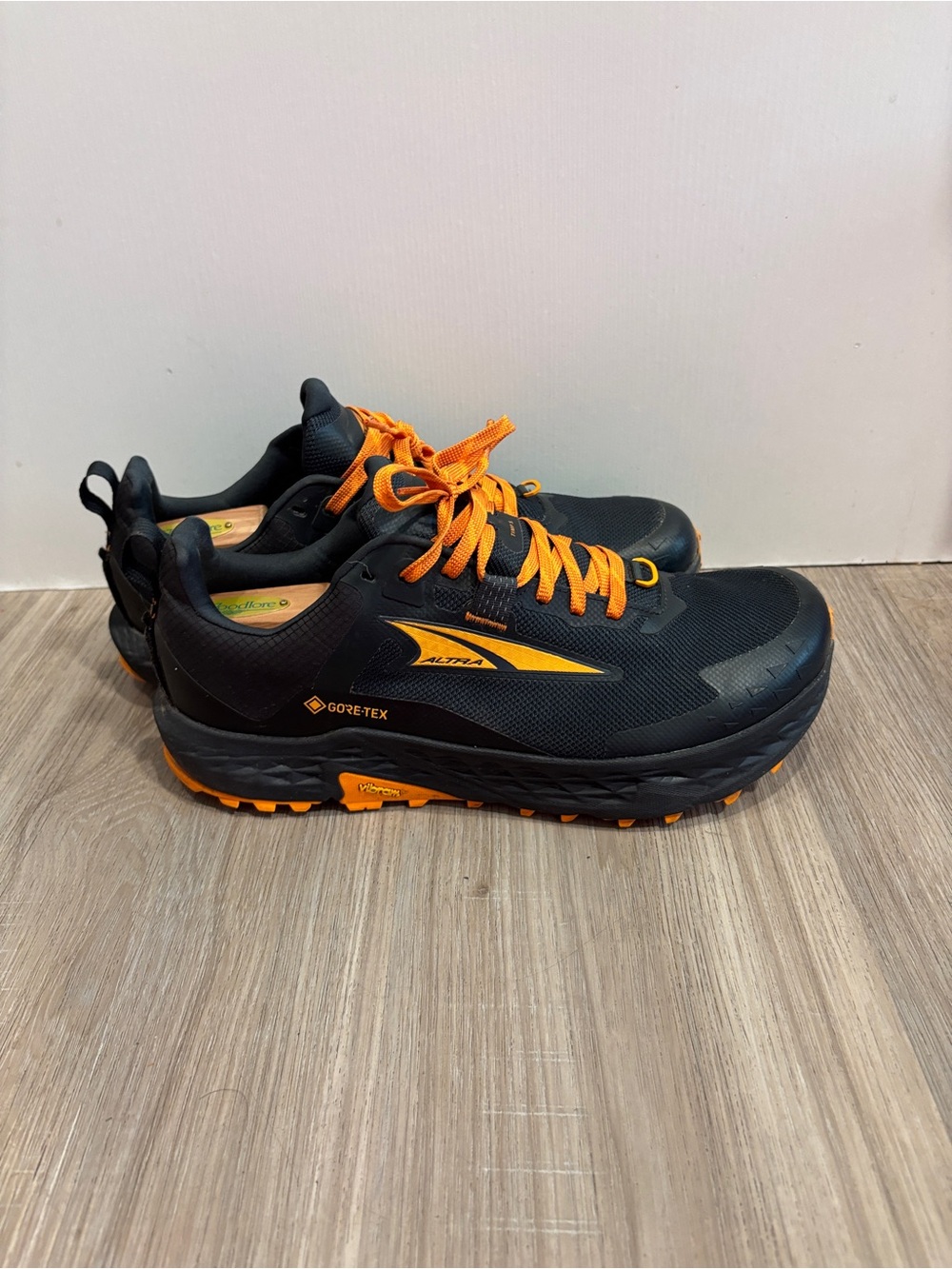 Altra Timp 5 GTX Trail Running Hiking Black Orange Gore Tex Men Size 11